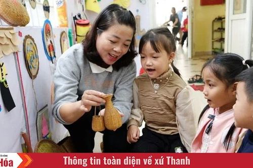 Không gian văn hóa độc đáo ở ngôi trường mầm non vùng cao