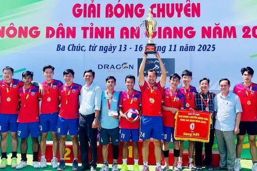 Đội Ba Chúc vô địch Giải Bóng chuyền nông dân tỉnh An Giang năm 2025