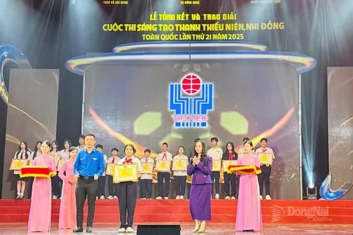 Đồng Nai có 4 đề tài đoạt giải khuyến khích cuộc thi Sáng tạo thanh thiếu niên, nhi đồng toàn quốc