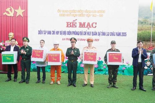 Bế mạc diễn tập Ban Chỉ huy Bộ đội Biên phòng, Bộ Chỉ huy Quân sự tỉnh Lai Châu