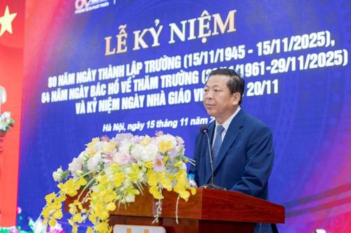 Bộ trưởng Bộ Xây dựng: 'Trường Đại học Công nghệ GTVT là trường trọng điểm được ưu tiên nguồn lực, cơ chế và nhiệm vụ đặc thù'
