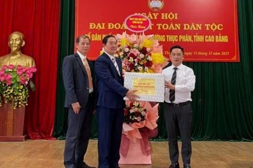 Khu dân cư phường Thục Phán, Nùng Trí Cao tổ chức Ngày hội Đại đoàn kết toàn dân tộc năm 2025
