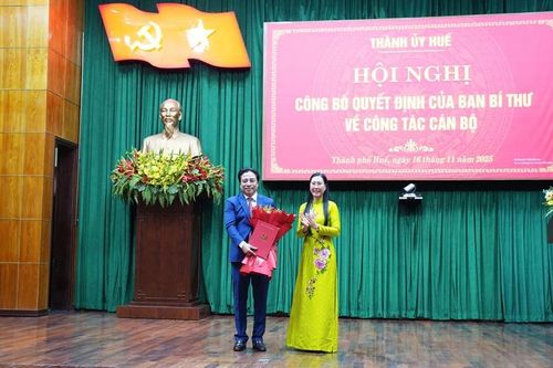 Chủ tịch UBND tỉnh Khánh Hòa được chỉ định giữ chức Phó Bí thư Thành ủy Huế