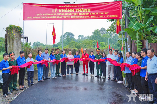 Bộ tư lệnh TP Hồ Chí Minh khánh thành tuyến đường giao thông nông thôn
