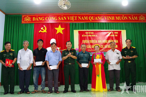 Binh đoàn 16 đẩy mạnh tuyên truyền Đề án 57 tại các thôn, ấp