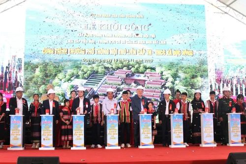 Quảng Ngãi: Khởi công xây dựng 4 trường nội trú ở xã biên giới