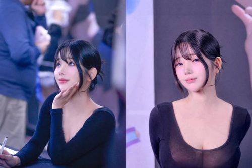 Hot girl Yoon Seol-hwa quyến rũ trong buổi ký tặng fan