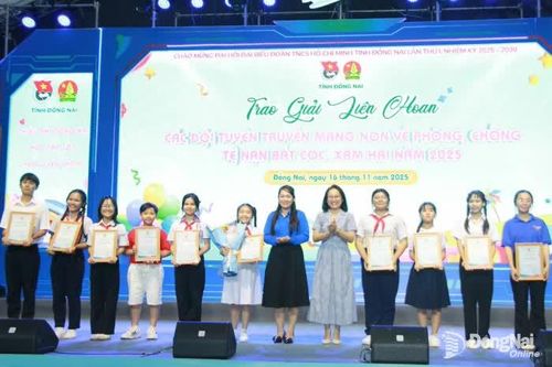 Phường Trấn Biên đoạt giải nhất Liên hoan tuyên truyền măng non năm 2025