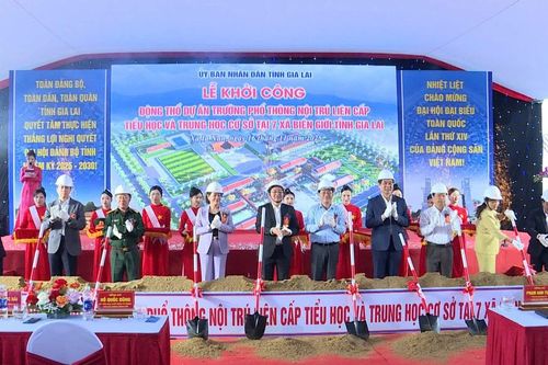 Động thổ dự án Trường Phổ thông nội trú liên cấp tại 7 xã biên giới Gia Lai