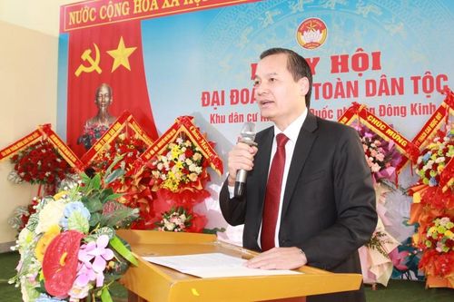 Lãnh đạo Đảng ủy phường Đông Kinh dự Ngày hội Đại đoàn kết toàn dân tộc tại khối Phai Duốc