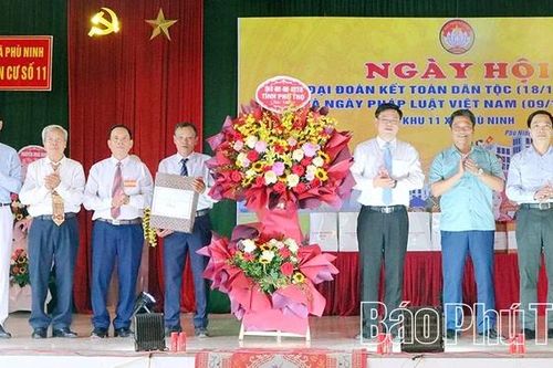 Ngày hội đại đoàn kết tại khu 11, xã Phù Ninh