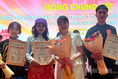 Tuyên Quang giành giải Khuyến khích tại Cuộc thi hùng biện tiếng Trung toàn quốc 2025