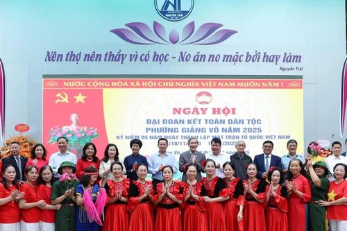 Phường Giảng Võ tổ chức Ngày hội Đại đoàn kết toàn dân tộc năm 2025