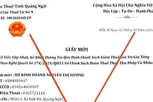 Quảng Ngãi: Phát hiện thủ đoạn giả mạo văn bản của cơ quan thuế để lừa đảo