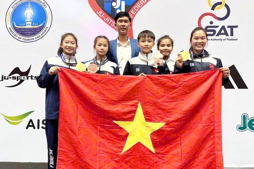 Cao Bằng giành 5 huy chương tại Giải Vô địch, Vô địch trẻ và U14 Jujitsu thế giới 2025