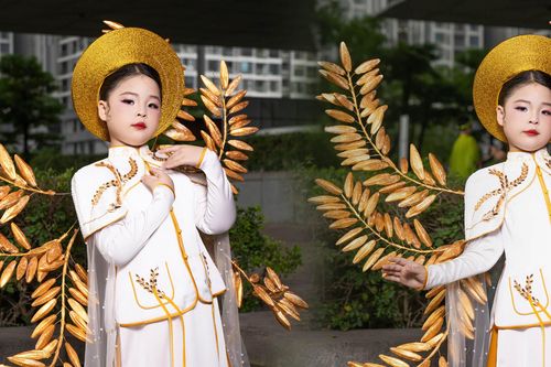 Nguyễn Lưu Hoài An - mẫu 'nhí' gây ấn tượng tại 'Lễ hội Áo dài Du lịch Hà Nội 2025'
