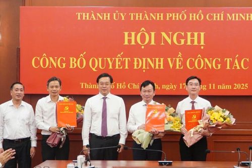 Thành ủy TP.HCM điều động, chỉ định nhân sự tại nhiều địa phương