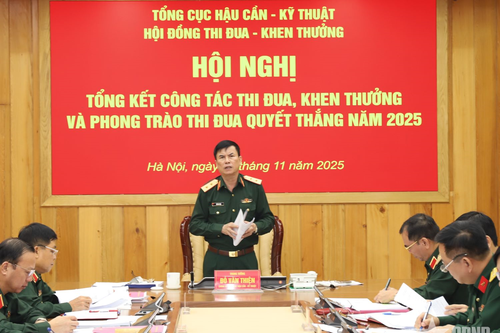 Hội đồng Thi đua - Khen thưởng Tổng cục Hậu cần - Kỹ thuật họp phiên cuối năm 2025