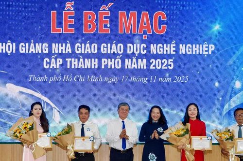 TPHCM: 76 nhà giáo được trao giải thưởng giáo dục nghề nghiệp cấp thành phố