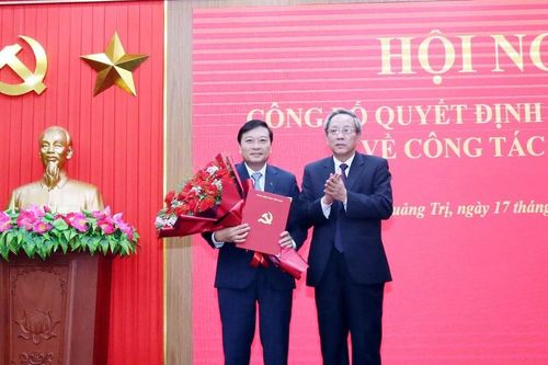 Chủ tịch tỉnh Nghệ An được điều động giữ chức Phó Bí thư Tỉnh ủy Quảng Trị