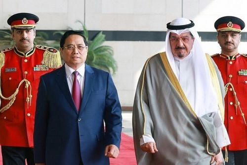 Lễ đón chính thức Thủ tướng Phạm Minh Chính tại Kuwait