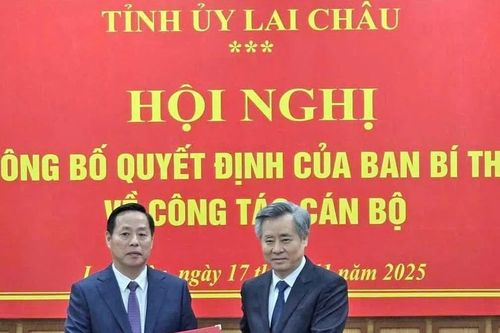 Phó Bí thư Tỉnh ủy Điện Biên Hà Quang Trung giữ chức Phó Bí thư Tỉnh ủy Lai Châu