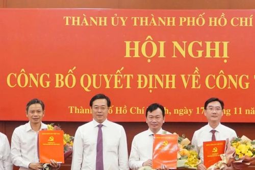 Thành ủy TPHCM điều động, chỉ định nhân sự tại nhiều địa phương