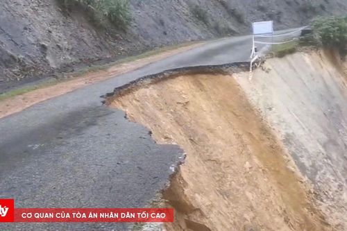 Sạt lở nhiều vị trí trên đường Hồ Chí Minh và tuyến ĐT606