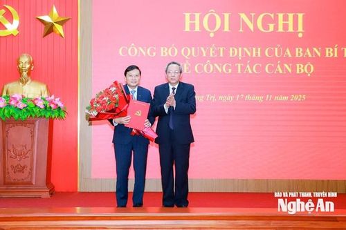 Đồng chí Lê Hồng Vinh giữ chức Phó Bí thư Tỉnh ủy Quảng Trị