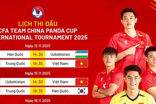 Lịch thi đấu, kết quả U22 Việt Nam tại Panda Cup 2025