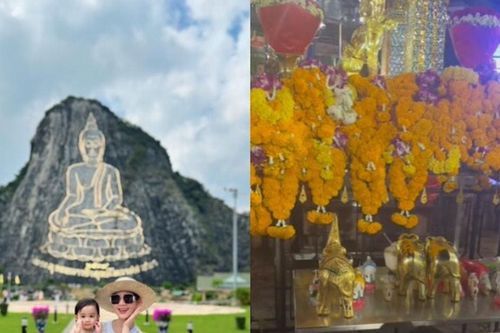 Kha Ly, Thanh Duy đưa con gái 1 tuổi sang Thái Lan trả lễ