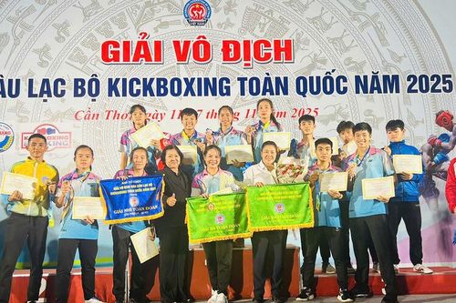 An Giang đoạt 9 huy chương vàng tại Giải vô địch các câu lạc bộ Kickboxing toàn quốc năm 2025
