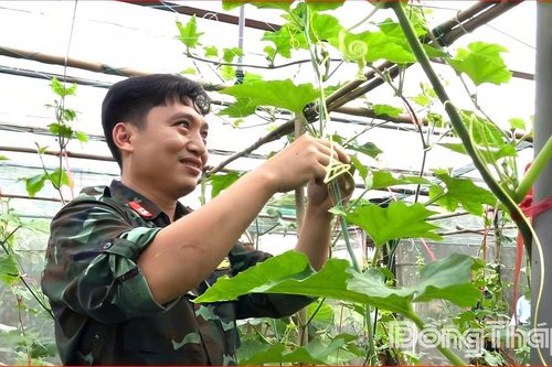 Tăng gia sản xuất, đảm bảo nguồn thực phẩm sạch tại đơn vị