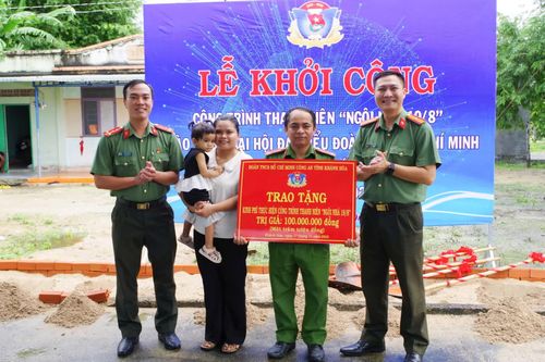 Đoàn Thanh niên Công an tỉnh Khánh Hòa: Khởi công công trình Ngôi nhà 19/8 hỗ trợ đoàn viên công an khó khăn