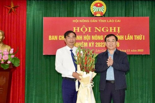 Đồng chí Nguyễn Chương Phát được bầu giữ chức Chủ tịch Hội Nông dân tỉnh Lào Cai nhiệm kỳ 2023 – 2028