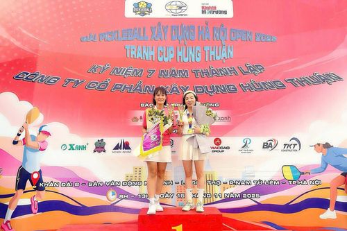 Nhiều bất ngờ tại Giải Pickleball Xây dựng Hà Nội Open 2025 – Tranh cúp Hùng Thuận
