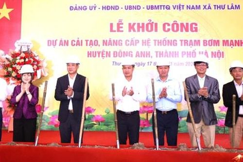Giảm nỗi lo úng ngập ở xã Thư Lâm