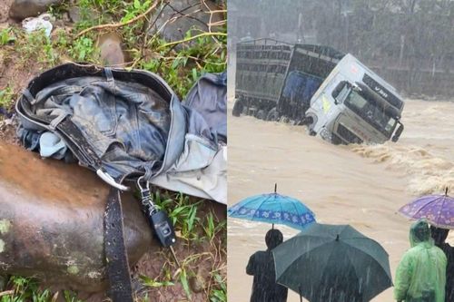Phát hiện manh mối nghi của tài xế bị lũ cuốn ở Quảng Trị