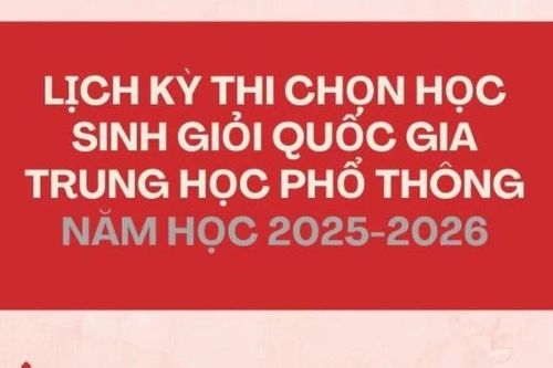 Lịch Kỳ thi chọn học sinh giỏi quốc gia trung học phổ thông năm 2025
