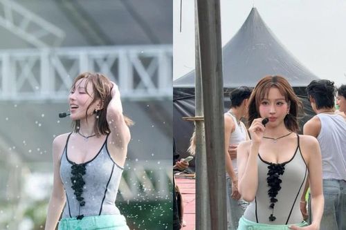 Min khoe nhan sắc không tuổi tại đại nhạc hội Waterbomb