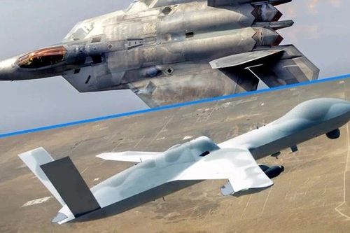 Lần đầu phi công F-22 điều khiển drone ngay trong buồng lái