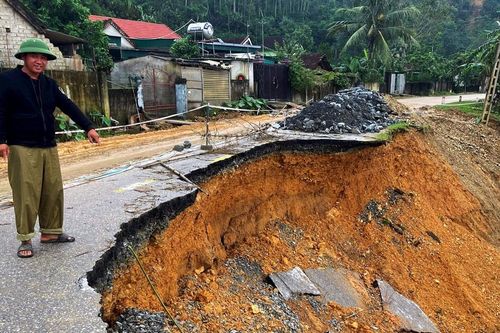 Cấm phương tiện lưu thông trên Quốc lộ 46C do sạt lở nghiêm trọng