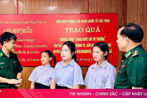 Đồng hành cùng học sinh Lào hoàn cảnh khó khăn đến trường