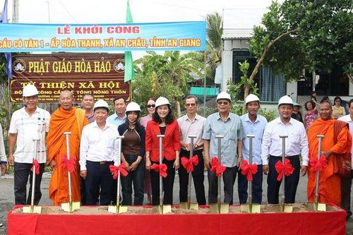 Xã An Châu khởi công xây dựng cầu Cô Vân 1