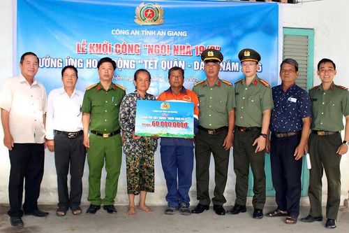Công an tỉnh An Giang khởi công xây dựng 2 'Ngôi nhà 19/8'
