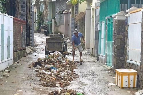 Phường Nam Nha Trang tiếp tục theo dõi sát diễn biến mưa lụt để ứng phó
