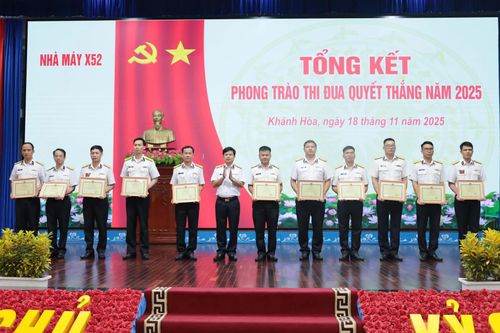 Nhà máy X52 tổng kết công tác quân sự - quốc phòng năm 2025