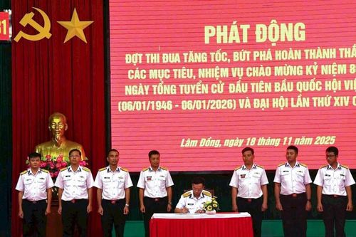 Lữ đoàn 681 thông báo nhanh kết quả Hội nghị Trung ương 14, phát động thi đua cao điểm