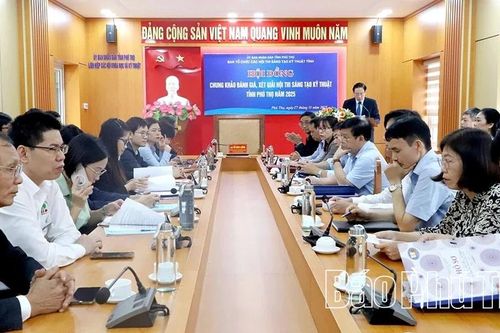 Chấm chung khảo đánh giá, xét giải Hội thi sáng tạo kỹ thuật tỉnh Phú Thọ năm 2025