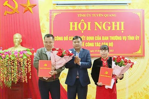 Ban Thường vụ Tỉnh ủy công bố quyết định công tác cán bộ tại Đảng bộ xã Thắng Mố